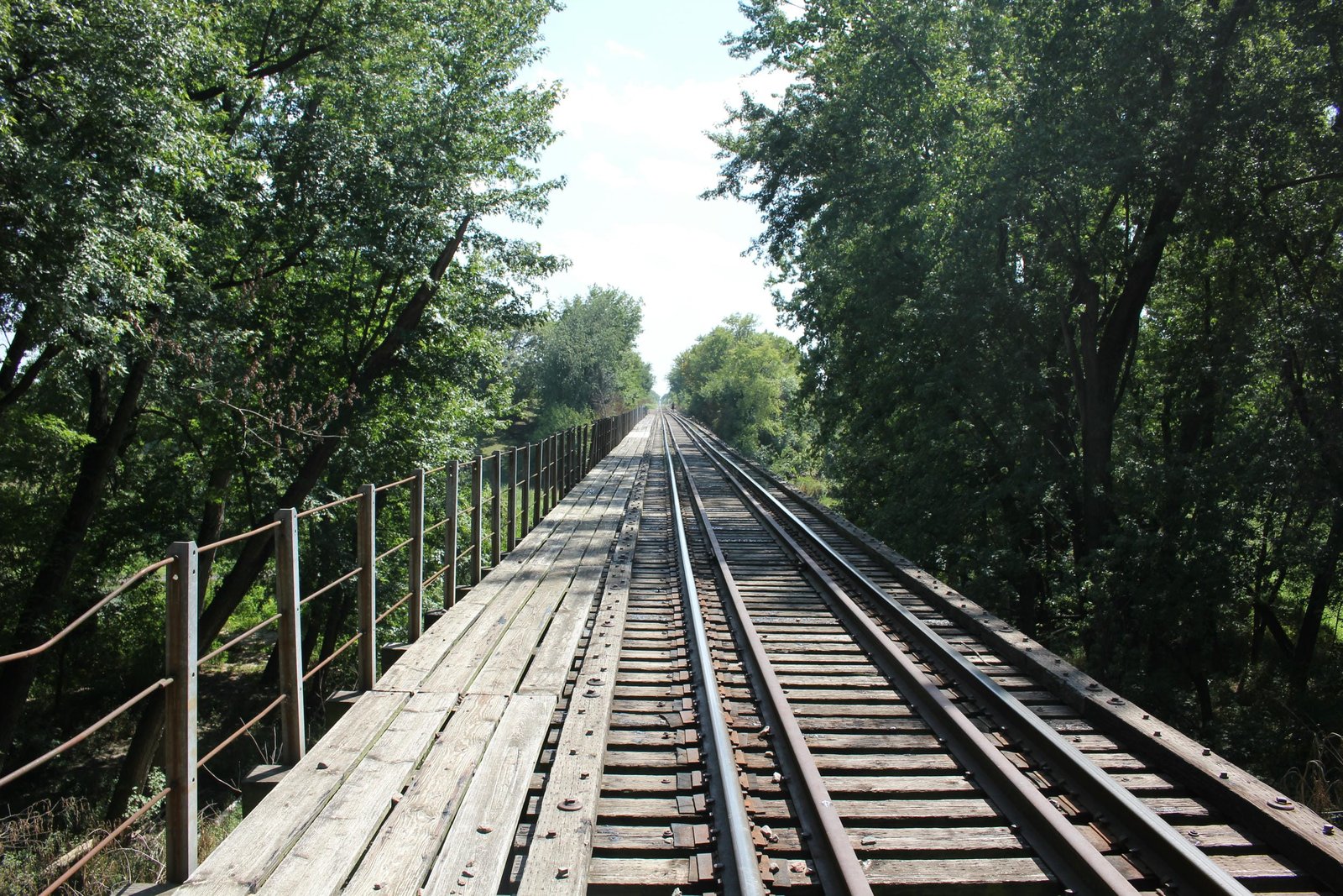 Looking south